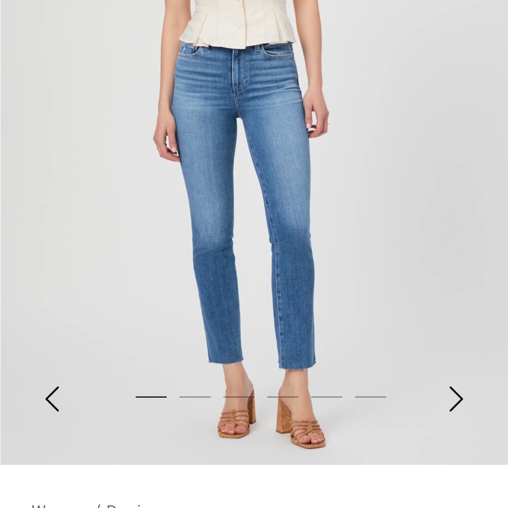 Paige Cindy Straight Jean in flamenco distressed size 32.